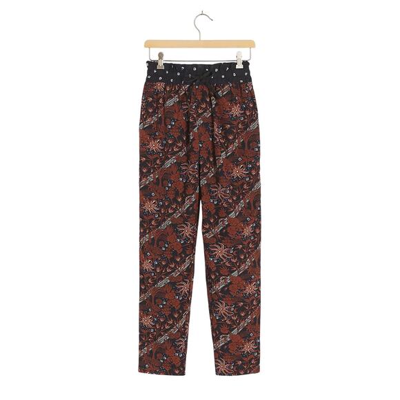 New Anthropologie Scotch & Soda Hanley Trousers $125 SMALL Floral Elastic Waist - Picture 5 of 7